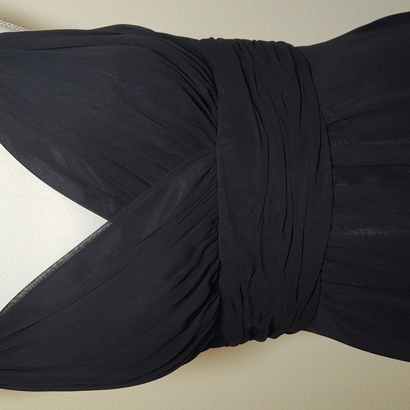 Dusk Collection Women's Black Chiffon Party/Prom Dress - Picture 2 of 6